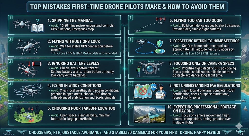 Top Mistakes First-Time Drone Pilots Make and How to Avoid Them