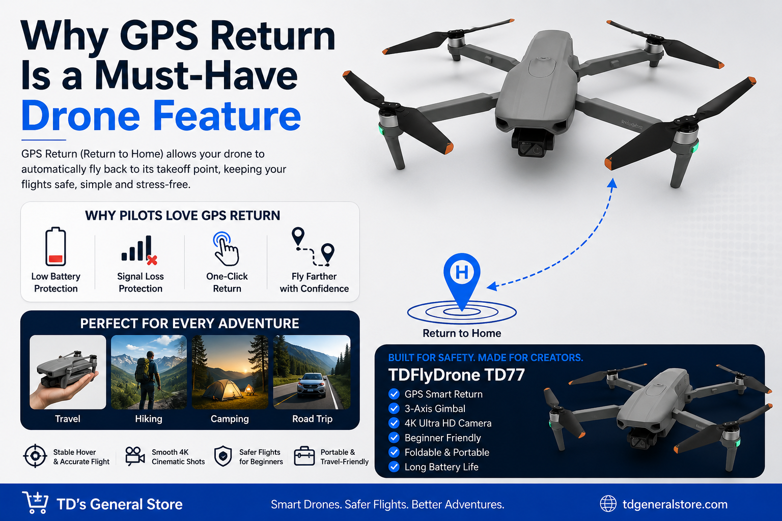 Why GPS Return Is a Must-Have Drone Feature