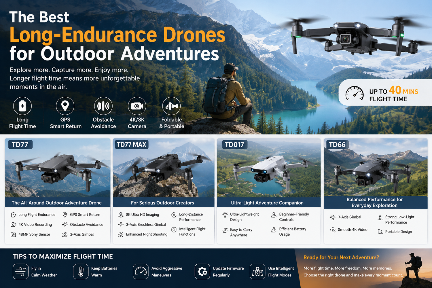 The Best Long-Endurance Drones for Outdoor Adventures