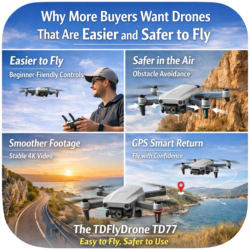 Why More Buyers Want Drones That Are Easier and Safer to Fly  In 2026, more drone buyers are no longer focused only