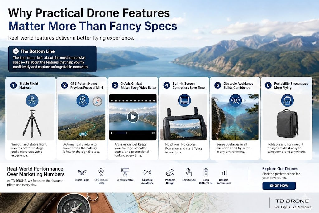 Why Practical Drone Features Matter More Than Fancy Specs