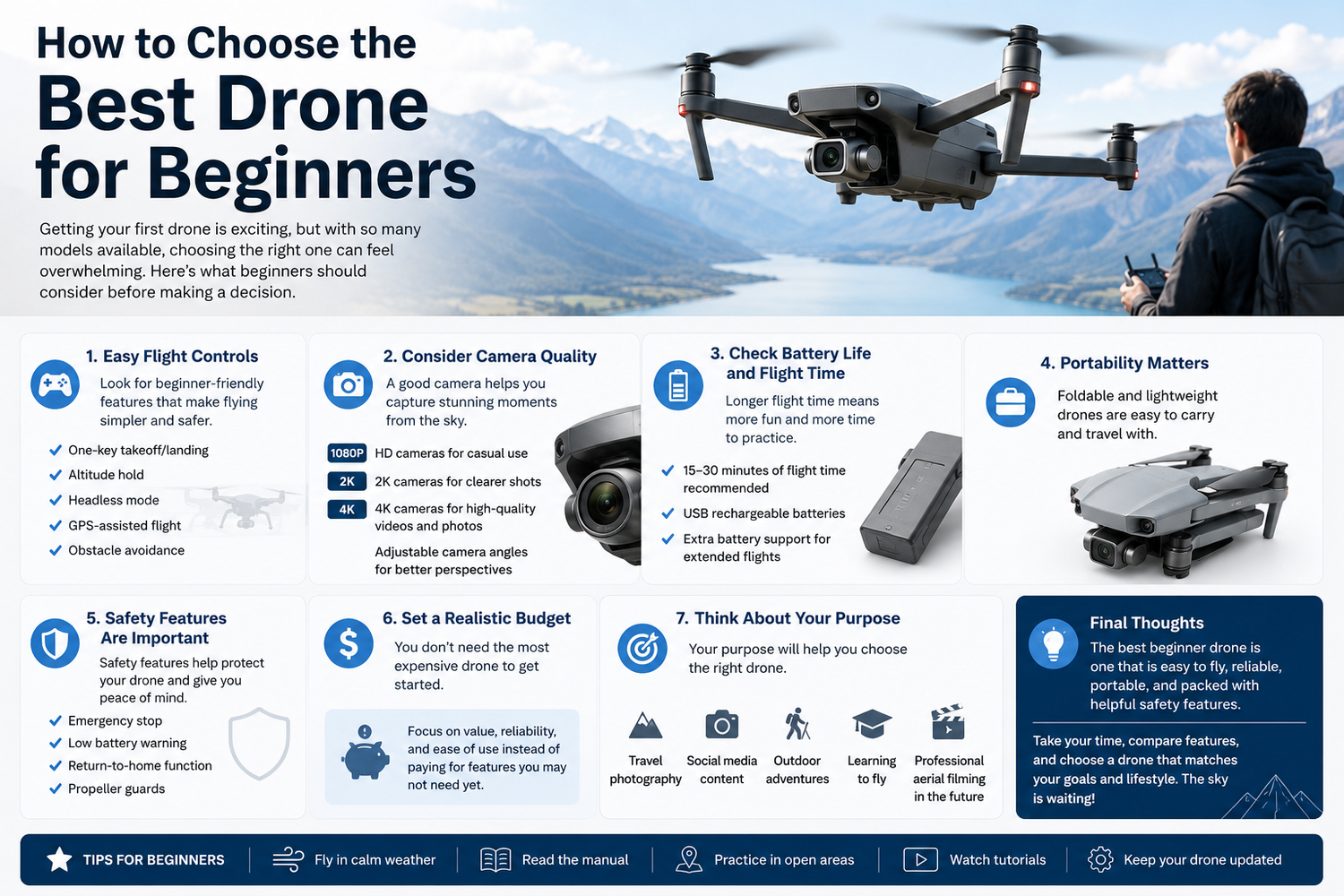 How to Choose the Best Drone for Beginners